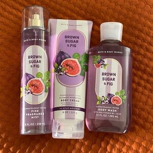 New Bath & Body Works Brown Sugar & Fig set